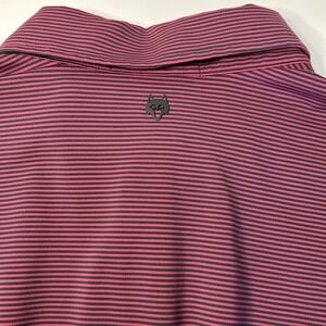 Greyson Men's‎ Golf Polo XXL Striped Performance Activewear Pink Grey Striped